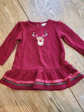 Le Top Red Knit Baby Top